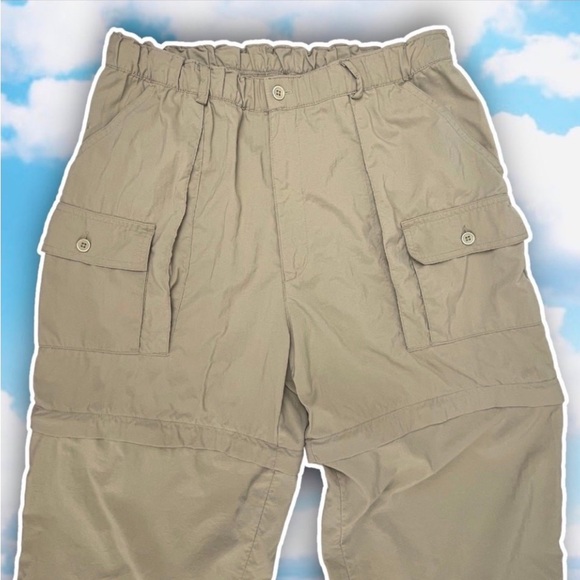 ORVIS Vintage Convertible Cargo Utility Pants Nylon Gorpcore Hiking Camping 90s - Picture 3 of 10